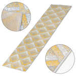 Stair Runner Hard Wearing Kitchen Mat - Texas Gold Chevron Stair Runner - Bargainia.com - 