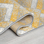 Stair Runner Hard Wearing Kitchen Mat - Texas Gold Chevron Stair Runner - Bargainia.com - 