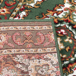 Stair Runner Hard Wearing Kitchen Mat - Texas Green Traditional Medallion - Bargainia.com - 