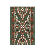 Stair Runner Hard Wearing Kitchen Mat - Texas Green Traditional Medallion Stair Runner Rug Masters