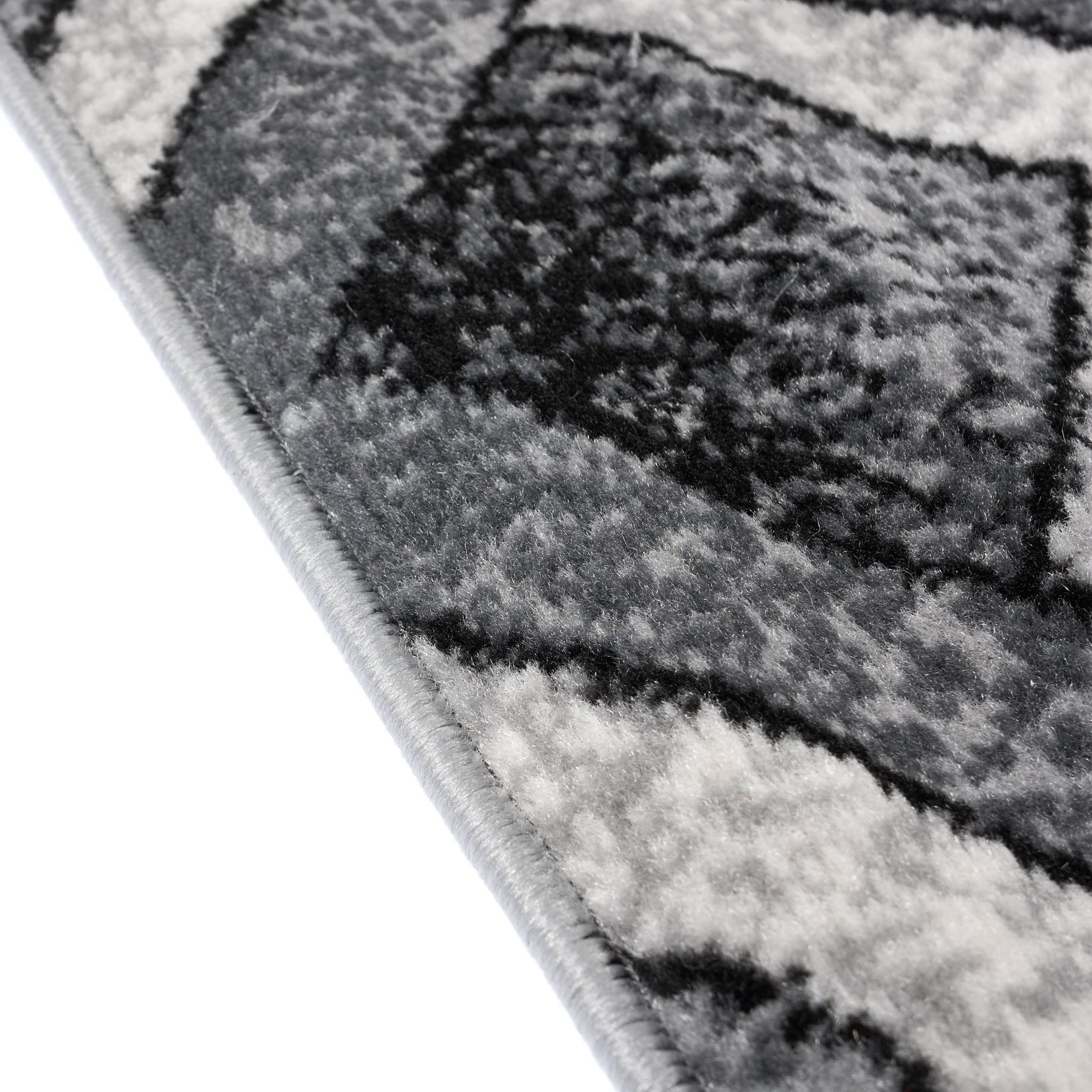 Stair Runner Hard Wearing Kitchen Mat - Texas Grey Chevron Stair Runner - Bargainia.com -  - RNR-TXS-3011-GB22-01FT-CST