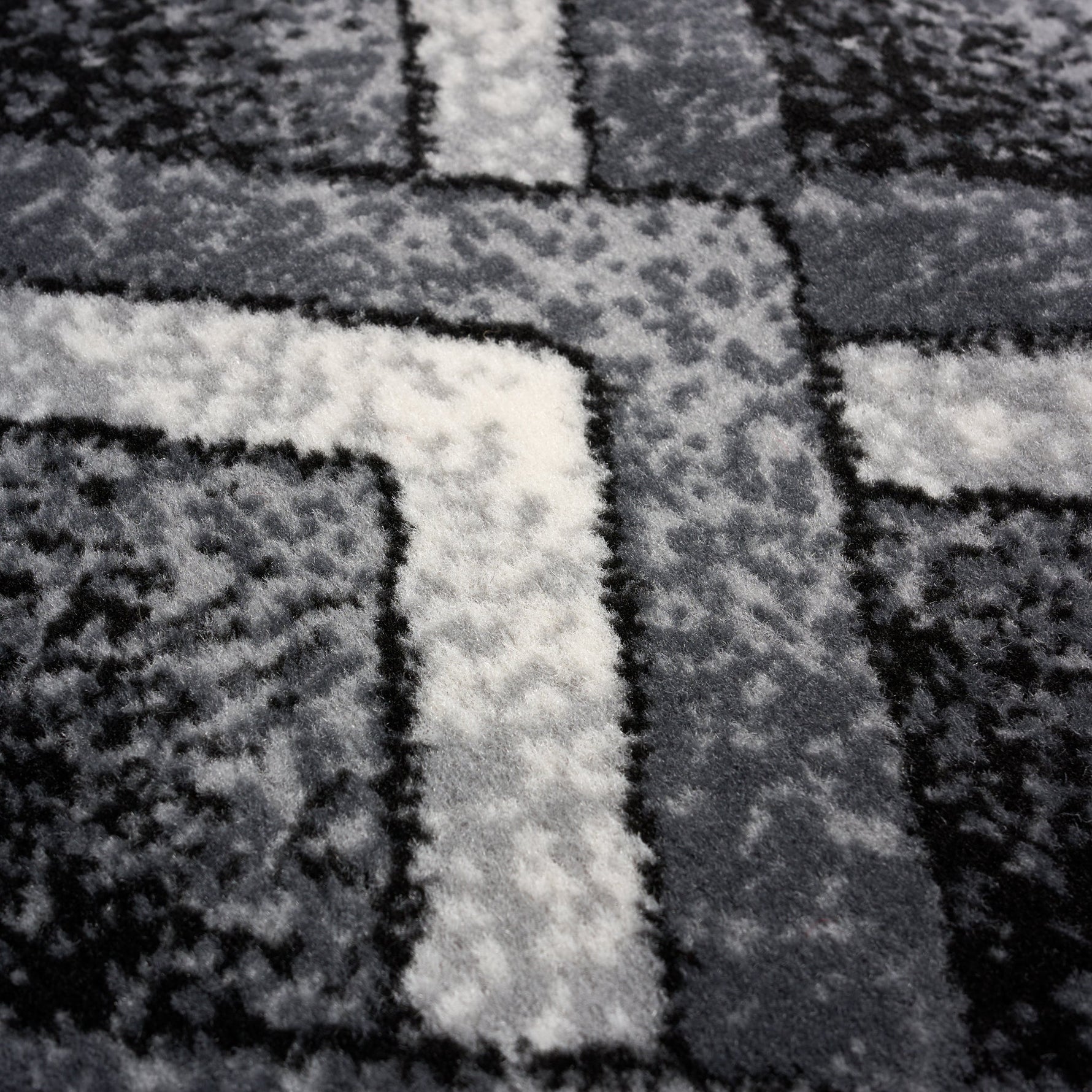 Stair Runner Hard Wearing Kitchen Mat - Texas Grey Chevron Stair Runner - Bargainia.com - 