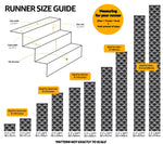 Stair Runner Hard Wearing Kitchen Mat - Texas Grey Chevron Stair Runner - Bargainia.com - 