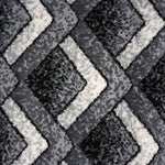 Stair Runner Hard Wearing Kitchen Mat - Texas Grey Chevron Stair Runner - Bargainia.com - 