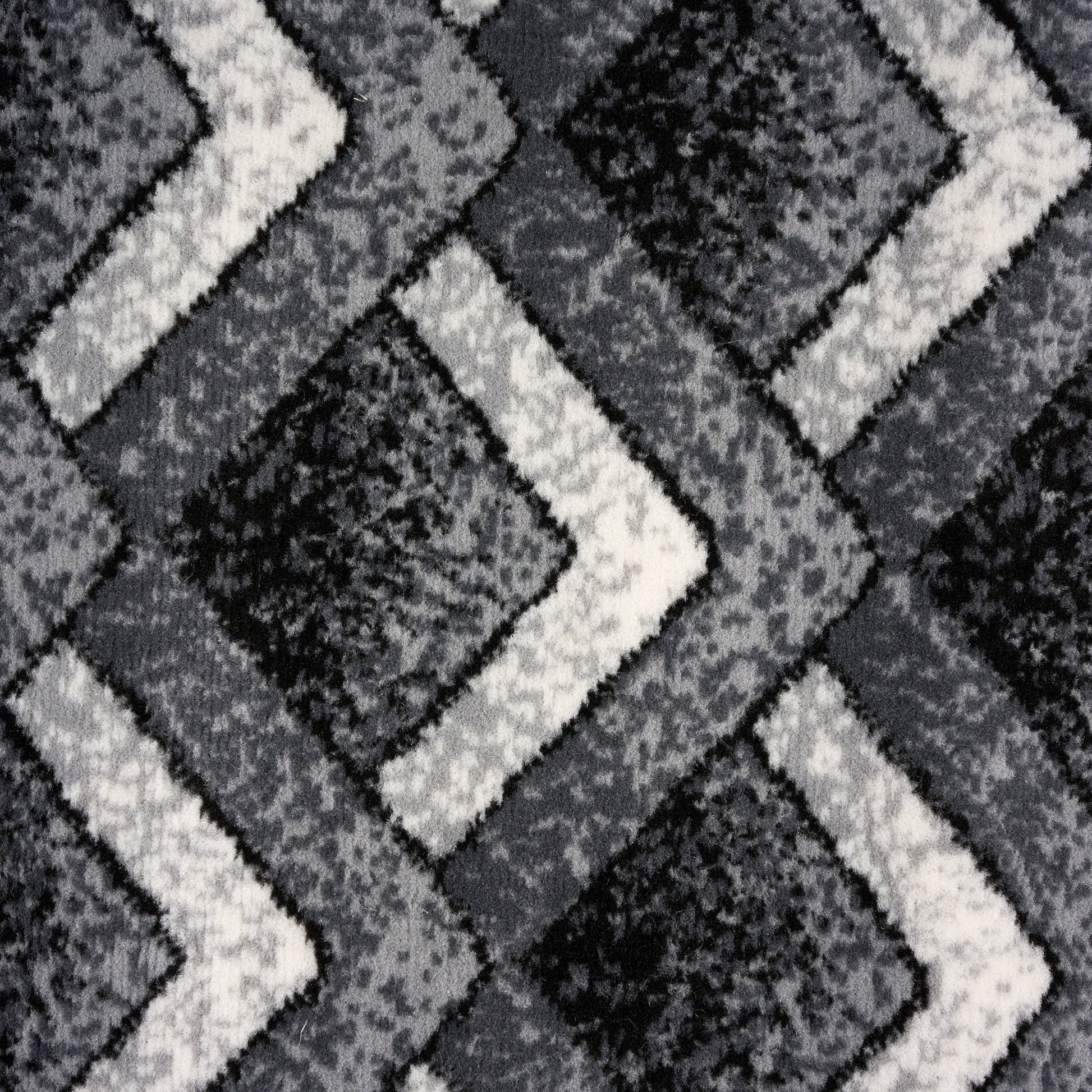Stair Runner Hard Wearing Kitchen Mat - Texas Grey Chevron Stair Runner - Bargainia.com -  - RNR-TXS-3011-GB22-01FT-CST