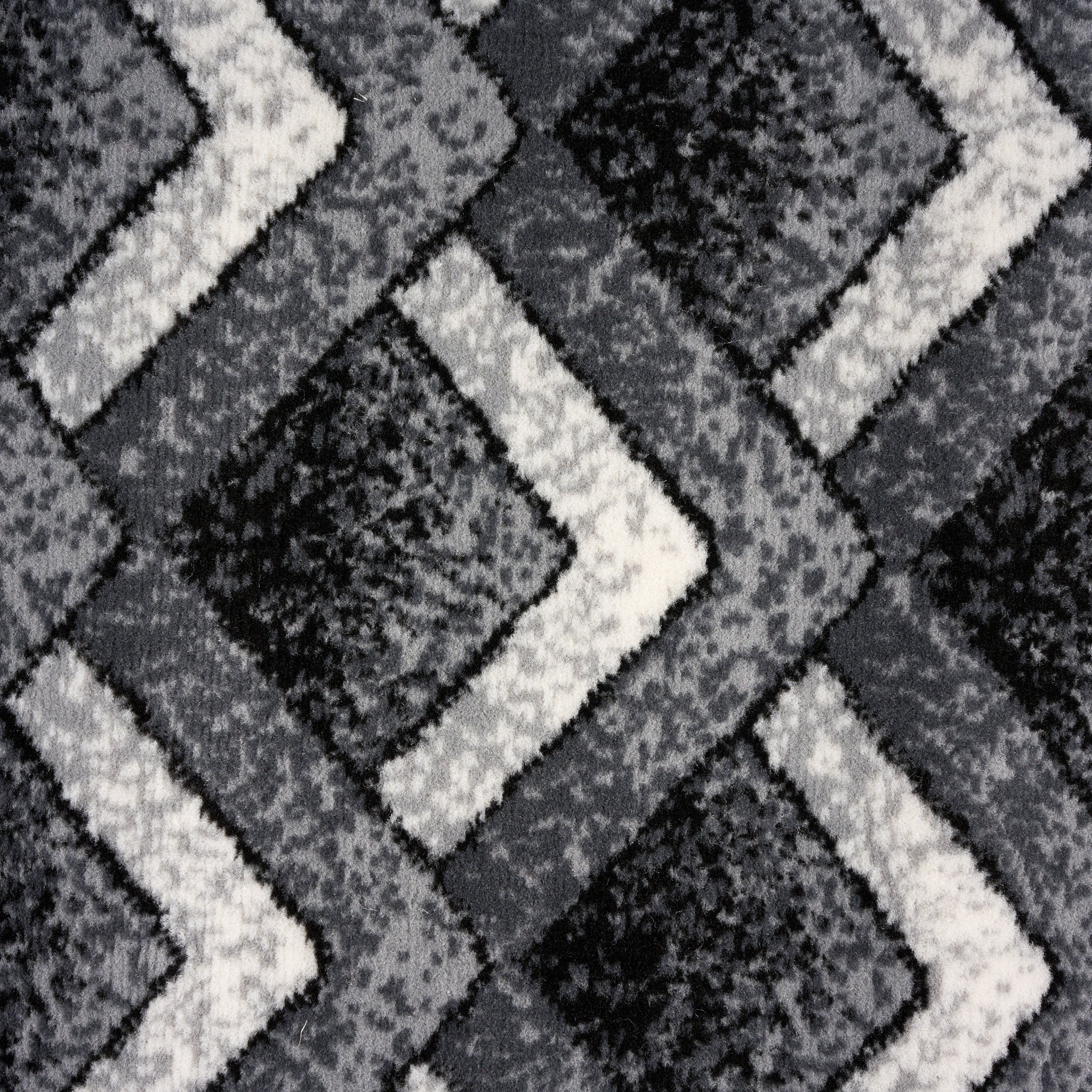 Stair Runner Hard Wearing Kitchen Mat - Texas Grey Chevron Stair Runner - Bargainia.com -  - RNR-TXS-3011-GB22-01FT-CST