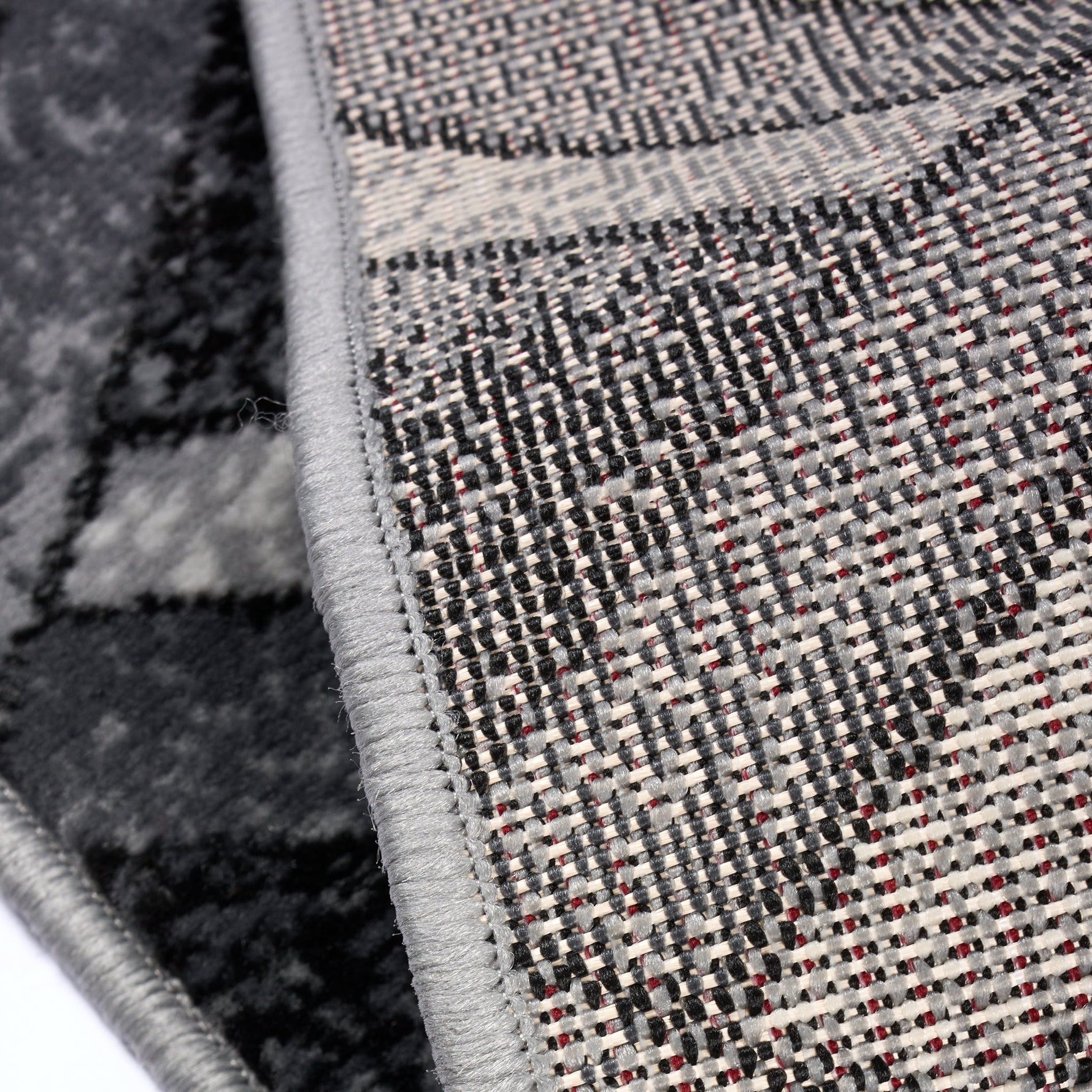 Stair Runner Hard Wearing Kitchen Mat - Texas Grey Chevron Stair Runner - Bargainia.com - 