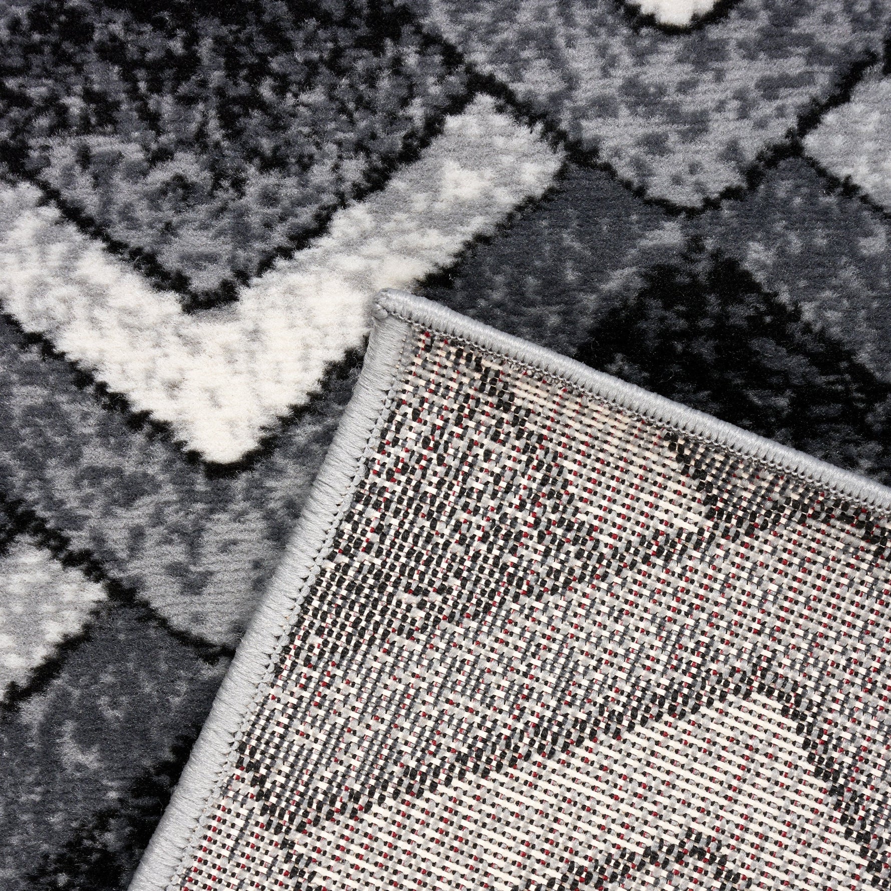 Stair Runner Hard Wearing Kitchen Mat - Texas Grey Chevron Stair Runner - Bargainia.com - 