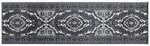 Stair Runner Hard Wearing Kitchen Mat - Texas Grey Traditional Medallion - Bargainia.com - 