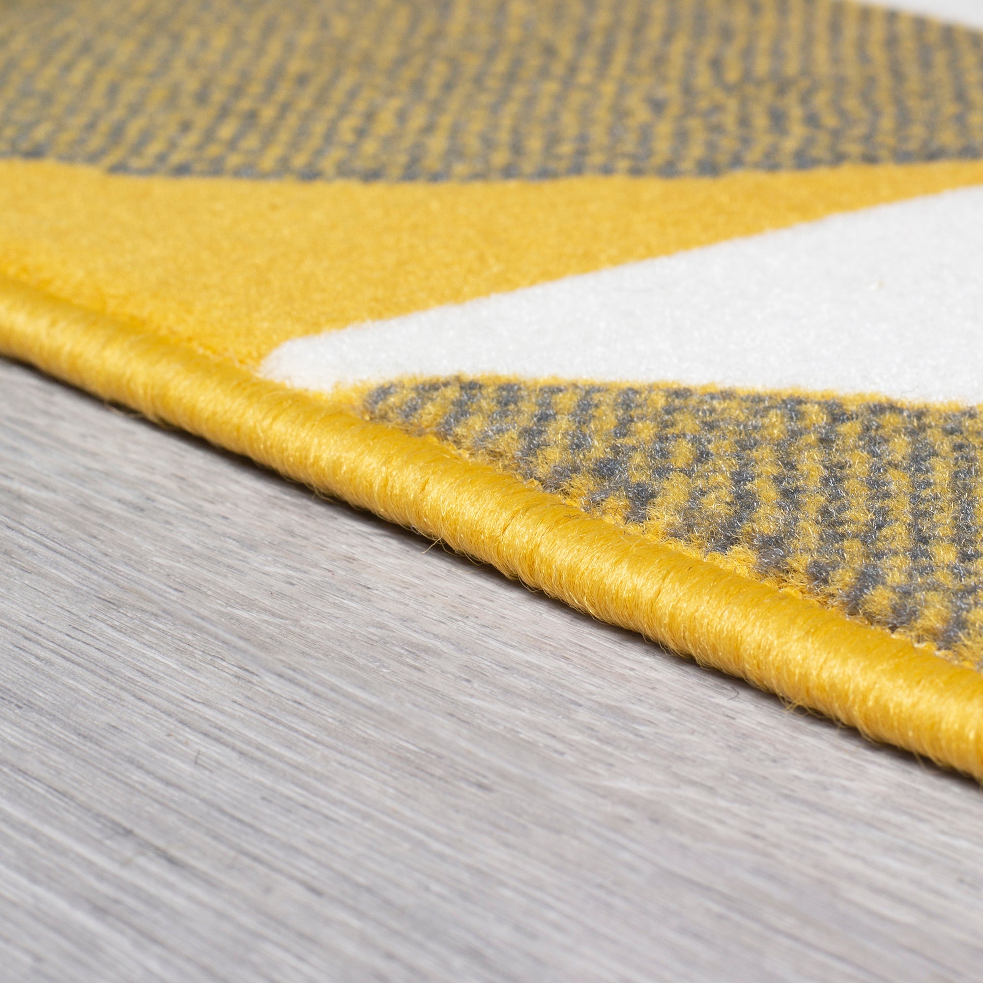 Stair Runner Hard Wearing Kitchen Mat - Texas Mustard & Navy Art Deco Stair Runner Rug Masters