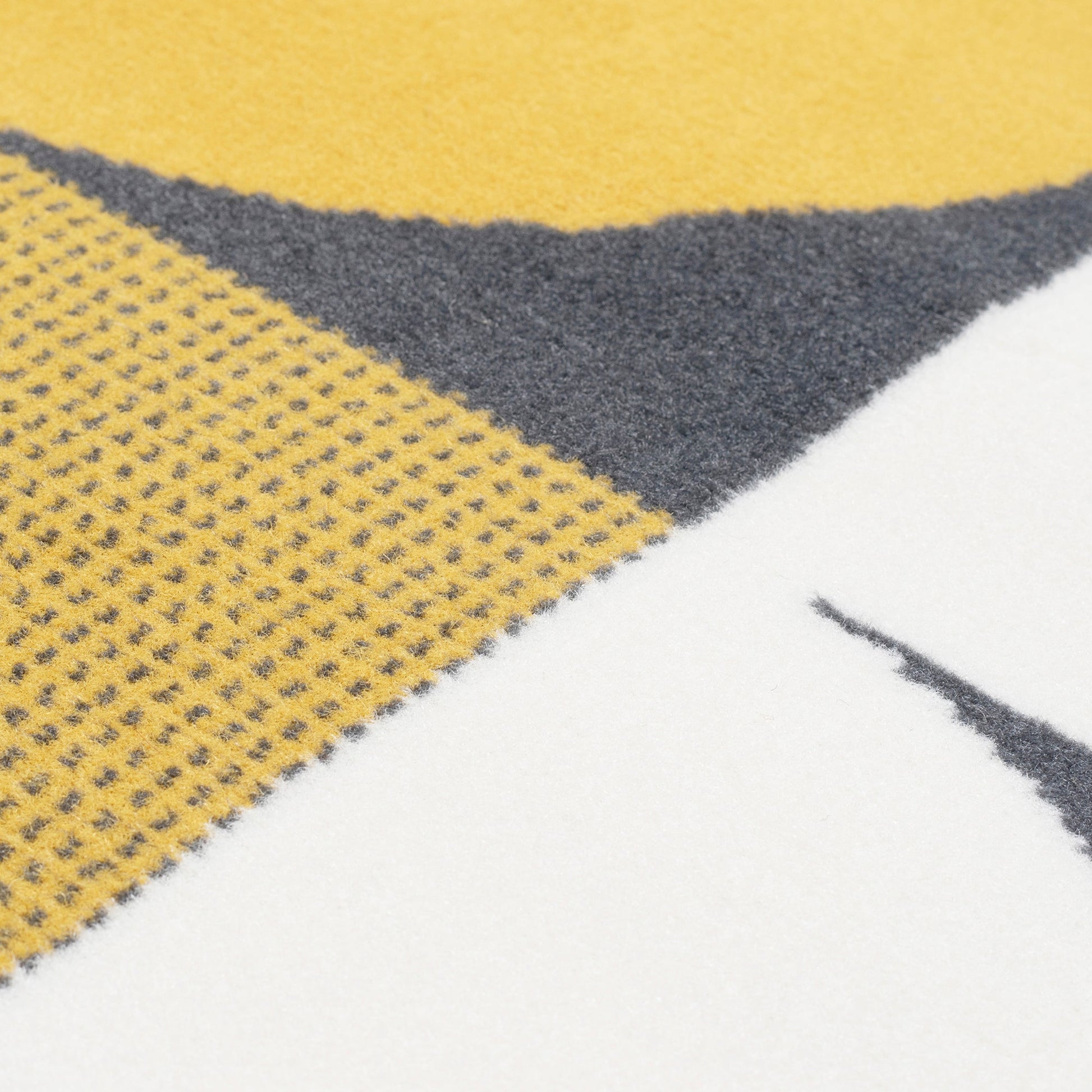 Stair Runner Hard Wearing Kitchen Mat - Texas Mustard & Navy Art Deco Stair Runner Rug Masters