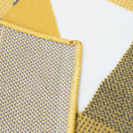 Stair Runner Hard Wearing Kitchen Mat - Texas Mustard & Navy Art Deco - Bargainia.com - 