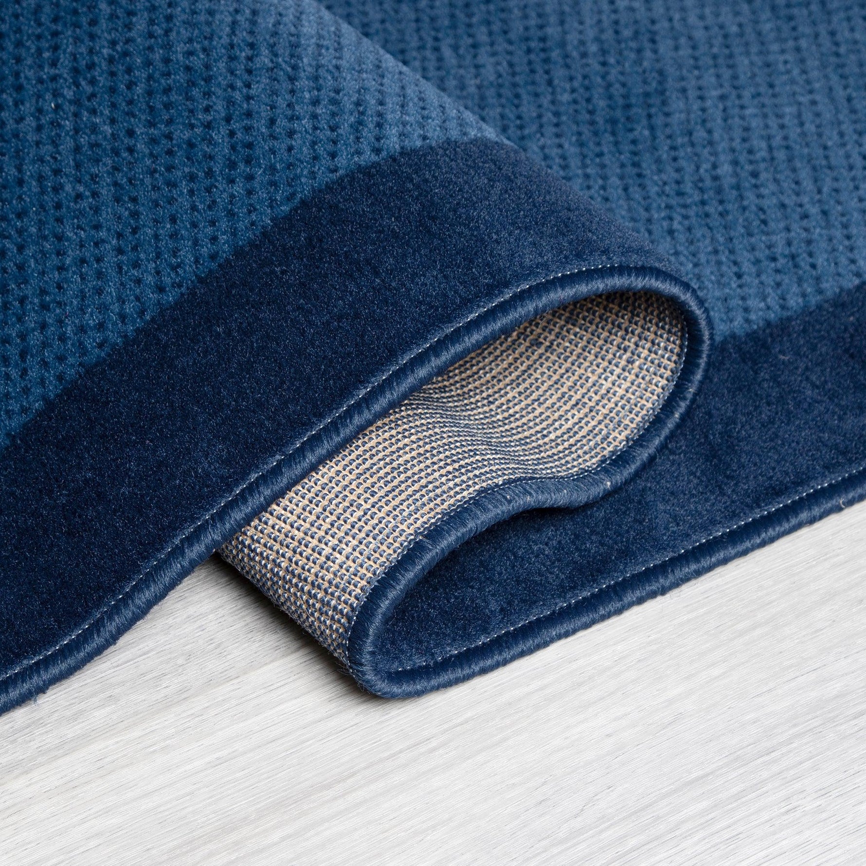 Stair Runner Hard Wearing Kitchen Mat - Texas Navy Border - Bargainia.com - 