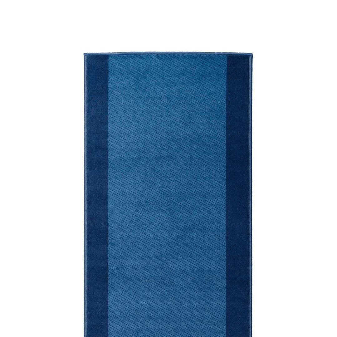 Stair Runner Hard Wearing Kitchen Mat - Texas Navy Border - Bargainia.com - 