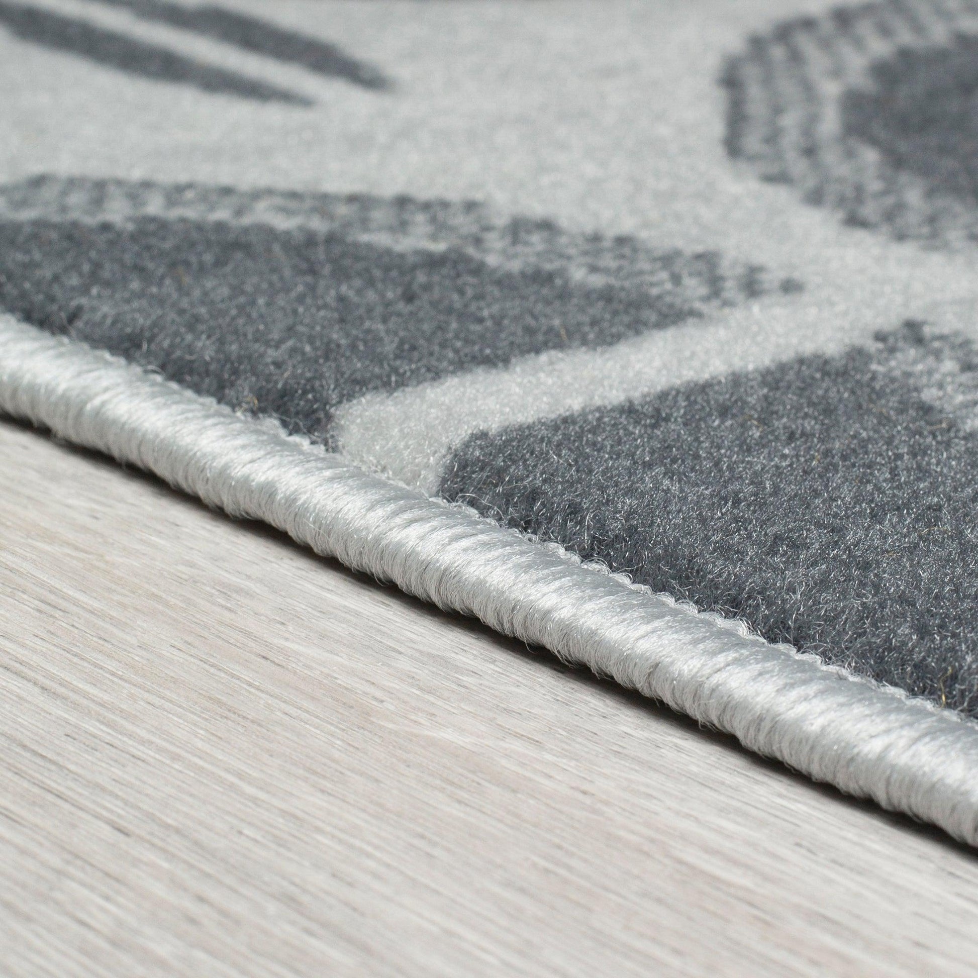 Stair Runner Hard Wearing Kitchen Mat - Texas Pink & Grey Floral Tiles Stair Runner Rug Masters