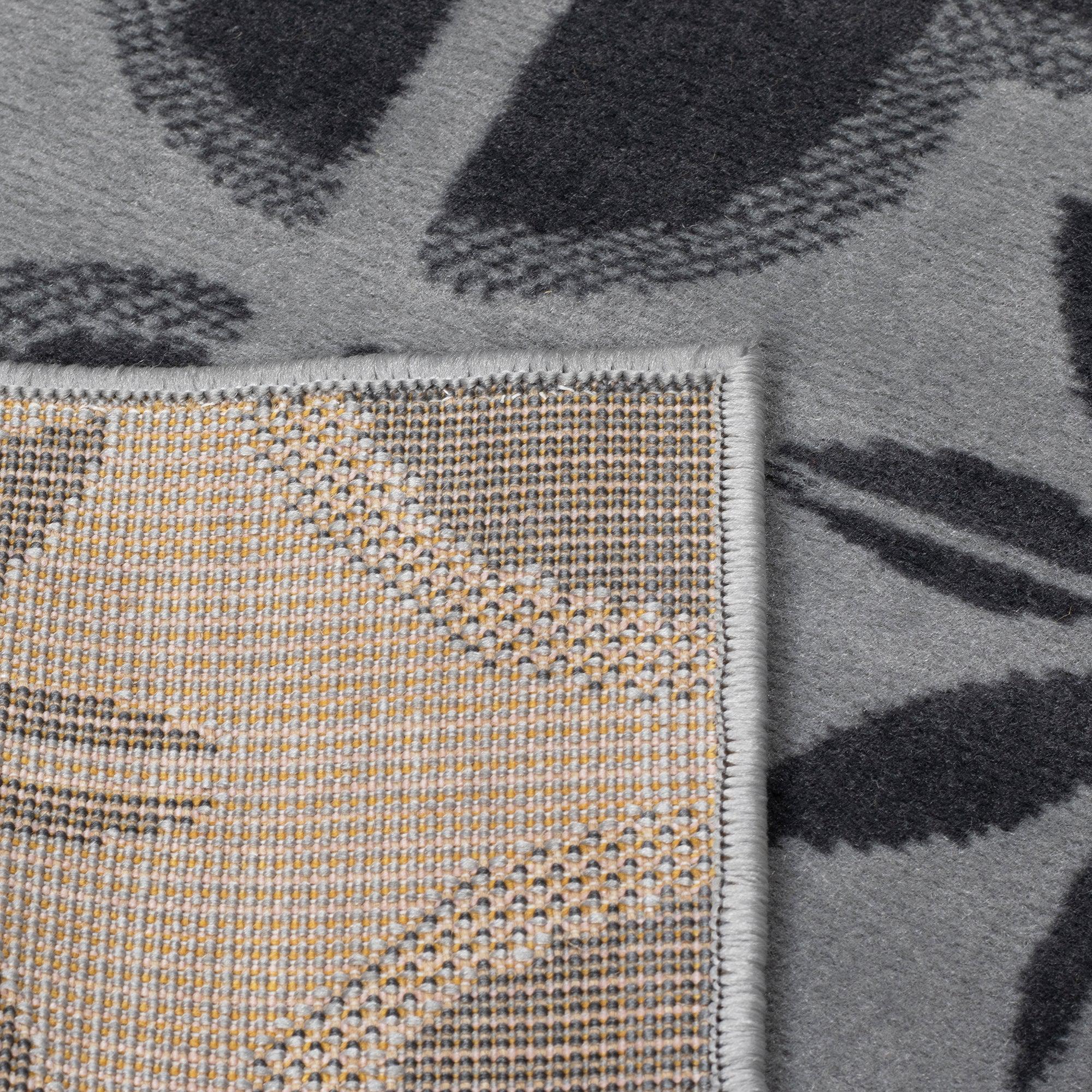 Stair Runner Hard Wearing Kitchen Mat - Texas Pink & Grey Floral Tiles Stair Runner Rug Masters