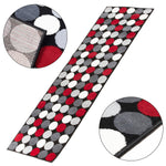 Stair Runner Hard Wearing Kitchen Mat - Texas Red & Grey Spots - Bargainia.com - 