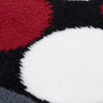 Stair Runner Hard Wearing Kitchen Mat - Texas Red & Grey Spots - Bargainia.com - 