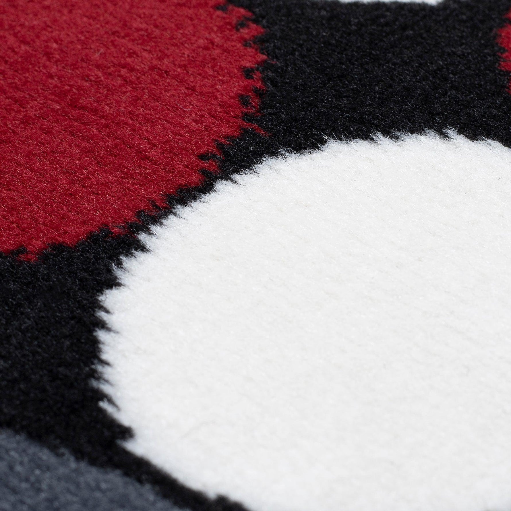 Stair Runner Hard Wearing Kitchen Mat - Texas Red & Grey Spots - Bargainia.com - 