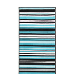 Stair Runner Hard Wearing Kitchen Mat - Texas Teal Lines - Bargainia.com - 