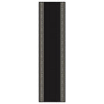 Stair Runner Non - Slip Kitchen Mat - Black Luna - Bargainia.com - 