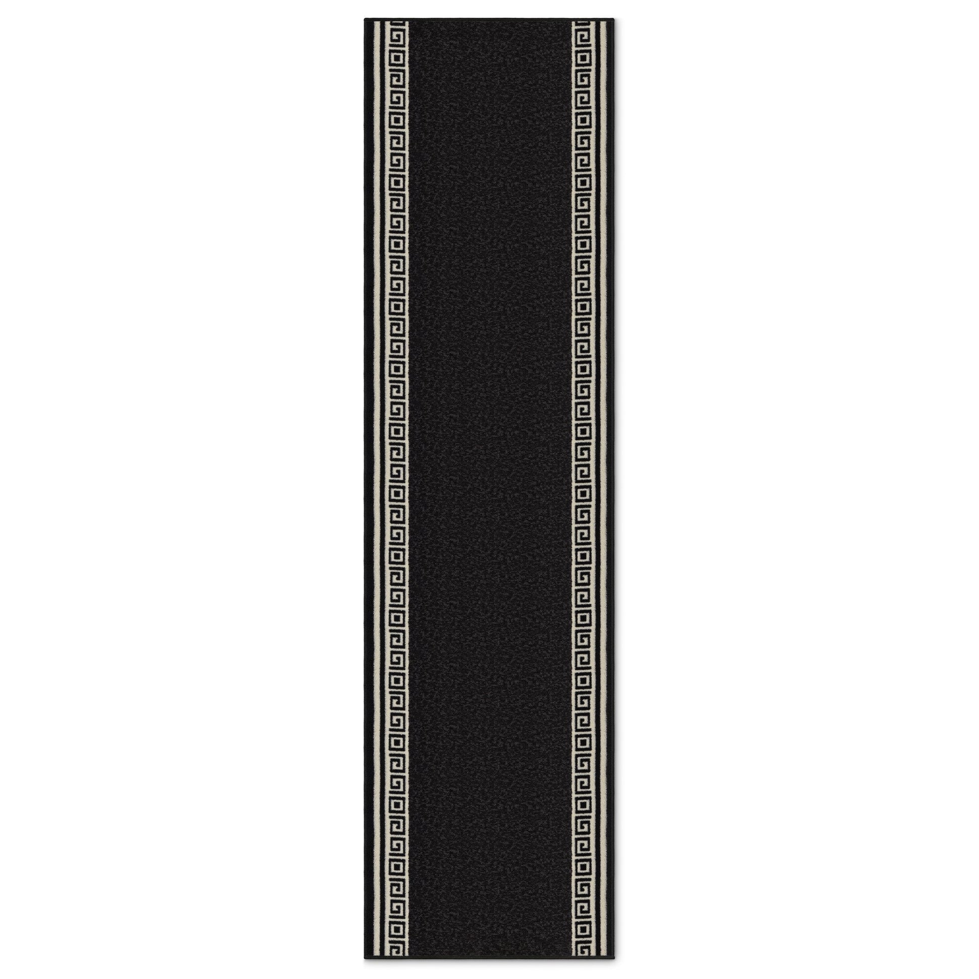 Stair Runner Non-Slip Kitchen Mat - Black Luna Stair Runner Rug Masters