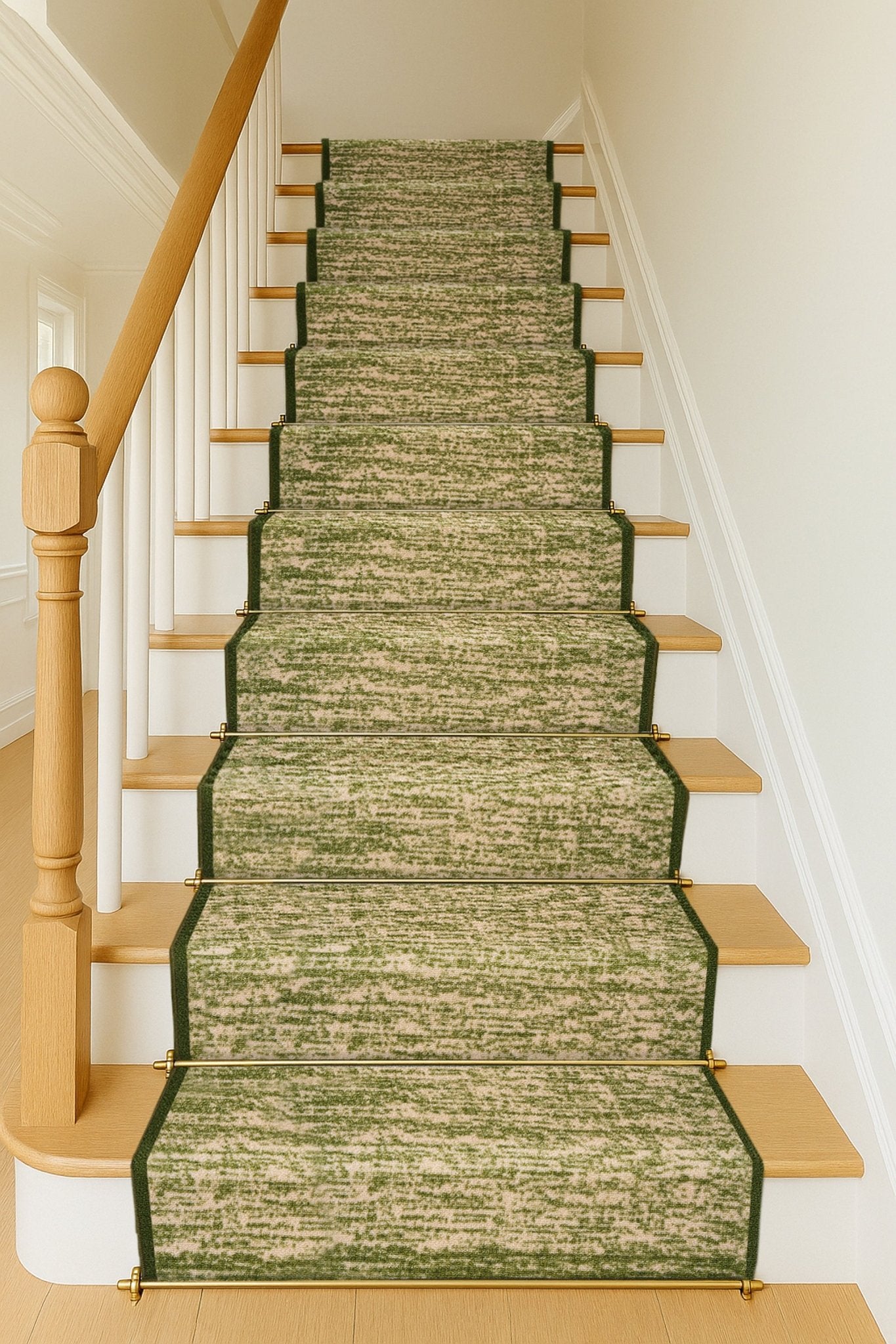 Stair Runner Non - Slip Kitchen Mat - Blend Green - Bargainia.com - 