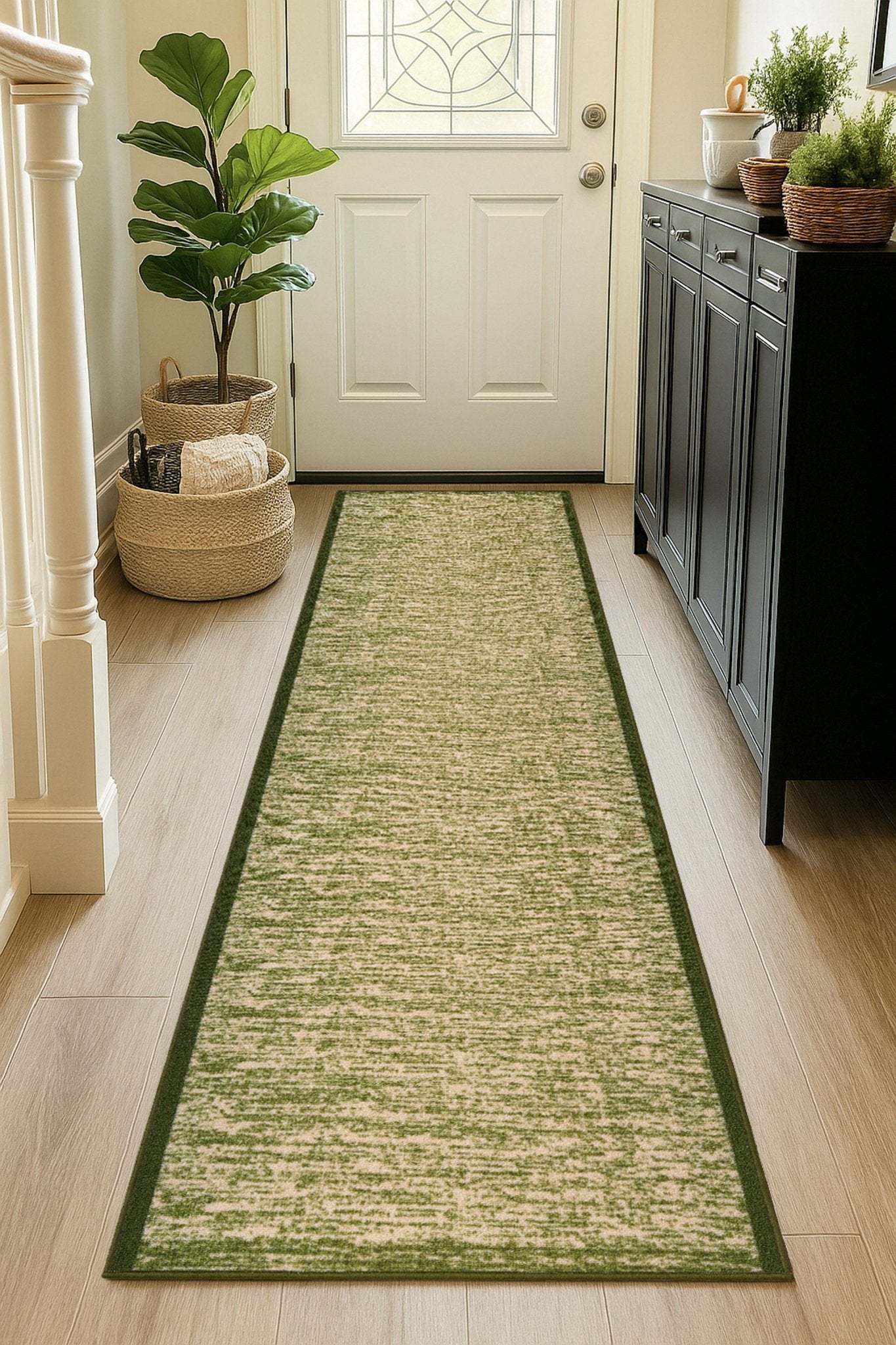 Stair Runner Non-Slip Kitchen Mat - Blend Green Rug Masters
