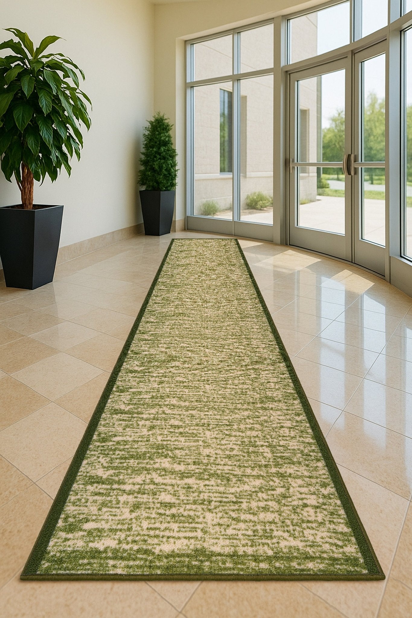 Stair Runner Non-Slip Kitchen Mat - Blend Green Rug Masters