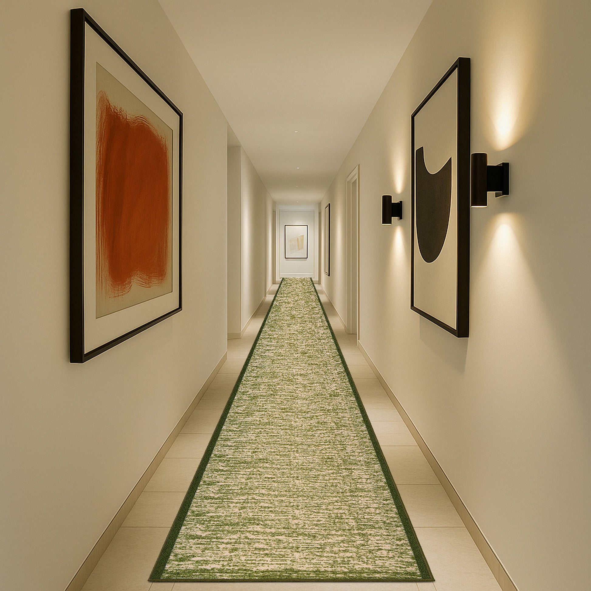 Stair Runner Non-Slip Kitchen Mat - Blend Green Rug Masters