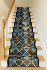 Stair Runner Non - Slip Kitchen Mat - Blue Anejo - Bargainia.com - 