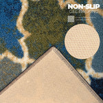 Stair Runner Non - Slip Kitchen Mat - Blue Anejo - Bargainia.com - 