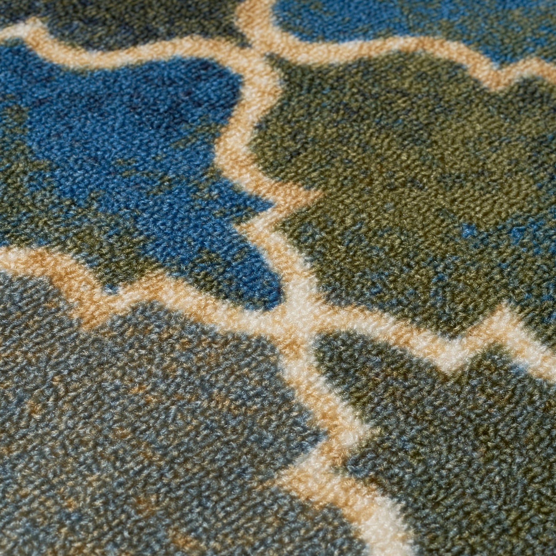 Stair Runner Non - Slip Kitchen Mat - Blue Anejo - Bargainia.com - 