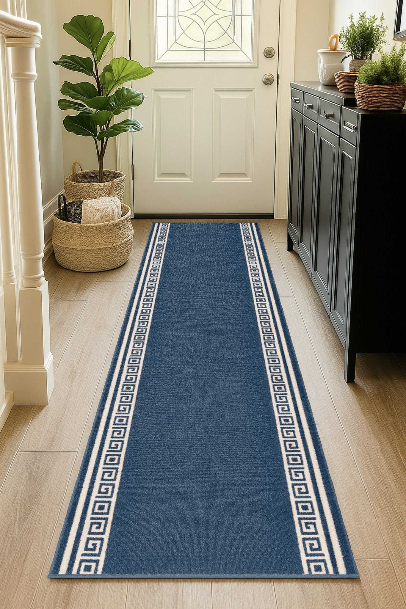 Stair Runner Non-Slip Kitchen Mat - Blue Luna Stair Runner Rug Masters