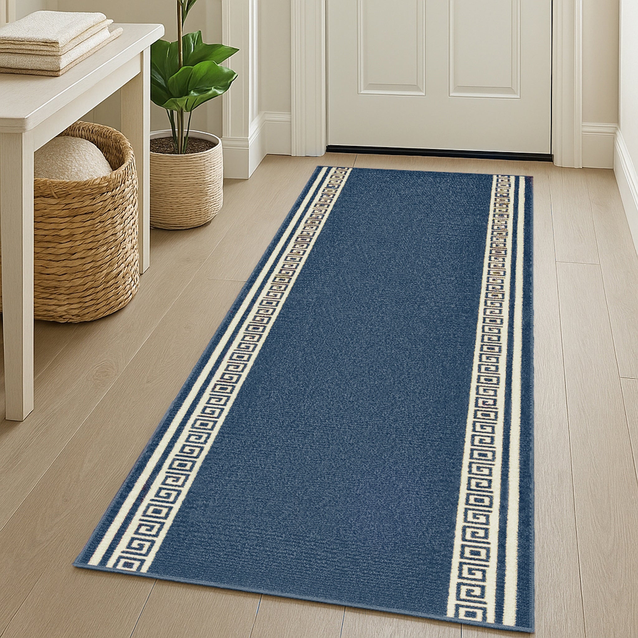 Stair Runner Non-Slip Kitchen Mat - Blue Luna Stair Runner Rug Masters