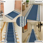Stair Runner Non - Slip Kitchen Mat - Blue Luna - Bargainia.com - 