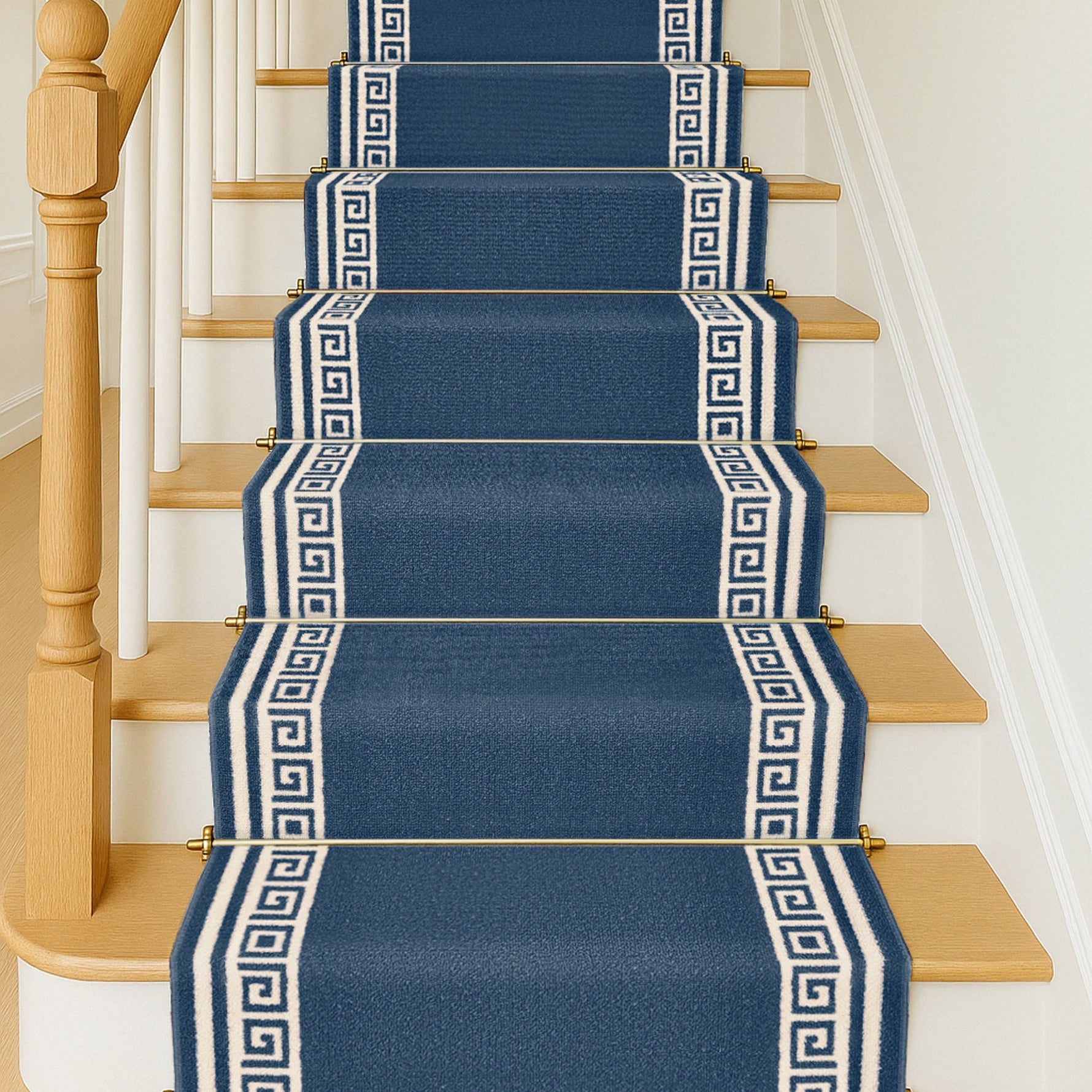 Stair Runner Non - Slip Kitchen Mat - Blue Luna - Bargainia.com - 