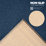 Stair Runner Non - Slip Kitchen Mat - Blue Luna - Bargainia.com - 