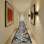 Stair Runner Non - Slip Kitchen Mat - Daisy Grey - Bargainia.com - 