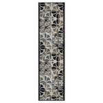 Stair Runner Non - Slip Kitchen Mat - Daisy Grey - Bargainia.com - 