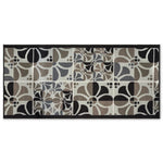 Stair Runner Non - Slip Kitchen Mat - Daisy Grey - Bargainia.com - 