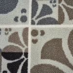 Stair Runner Non - Slip Kitchen Mat - Daisy Grey - Bargainia.com - 