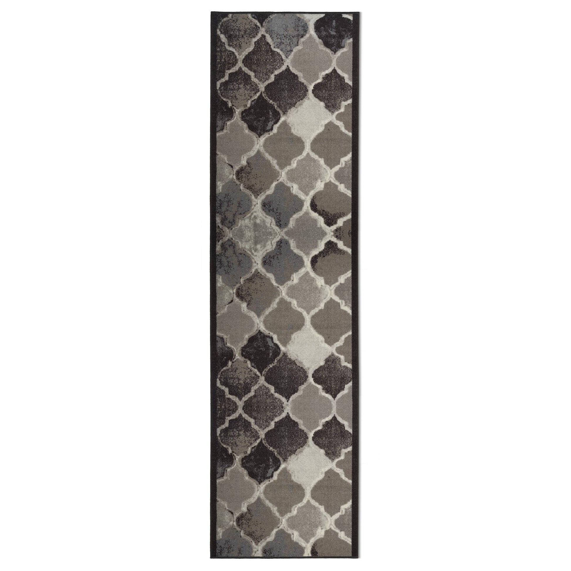 Stair Runner Non-Slip Kitchen Mat - Grey Anejo Rugs Rug Masters