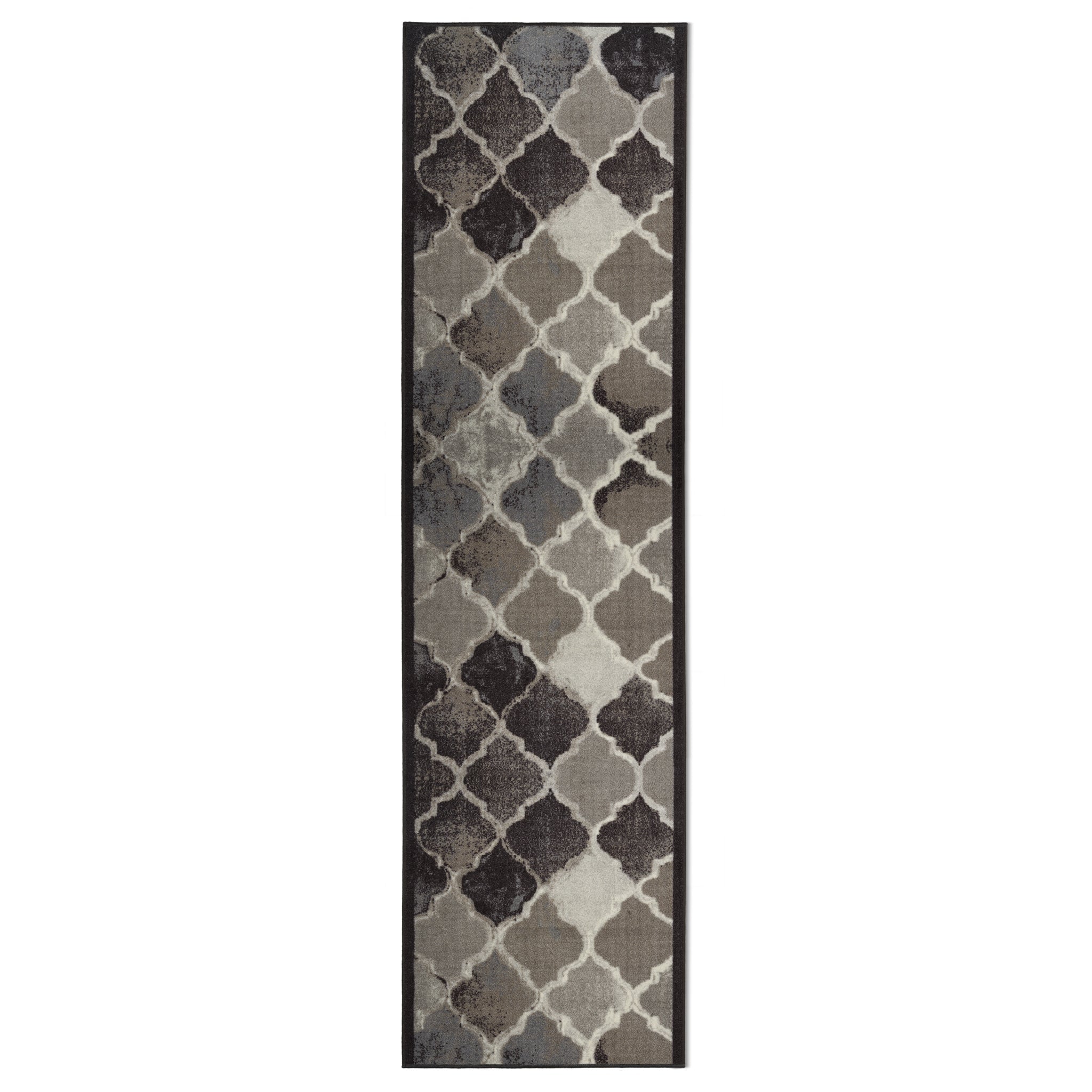 Stair Runner Non-Slip Kitchen Mat - Grey Anejo Rugs Rug Masters