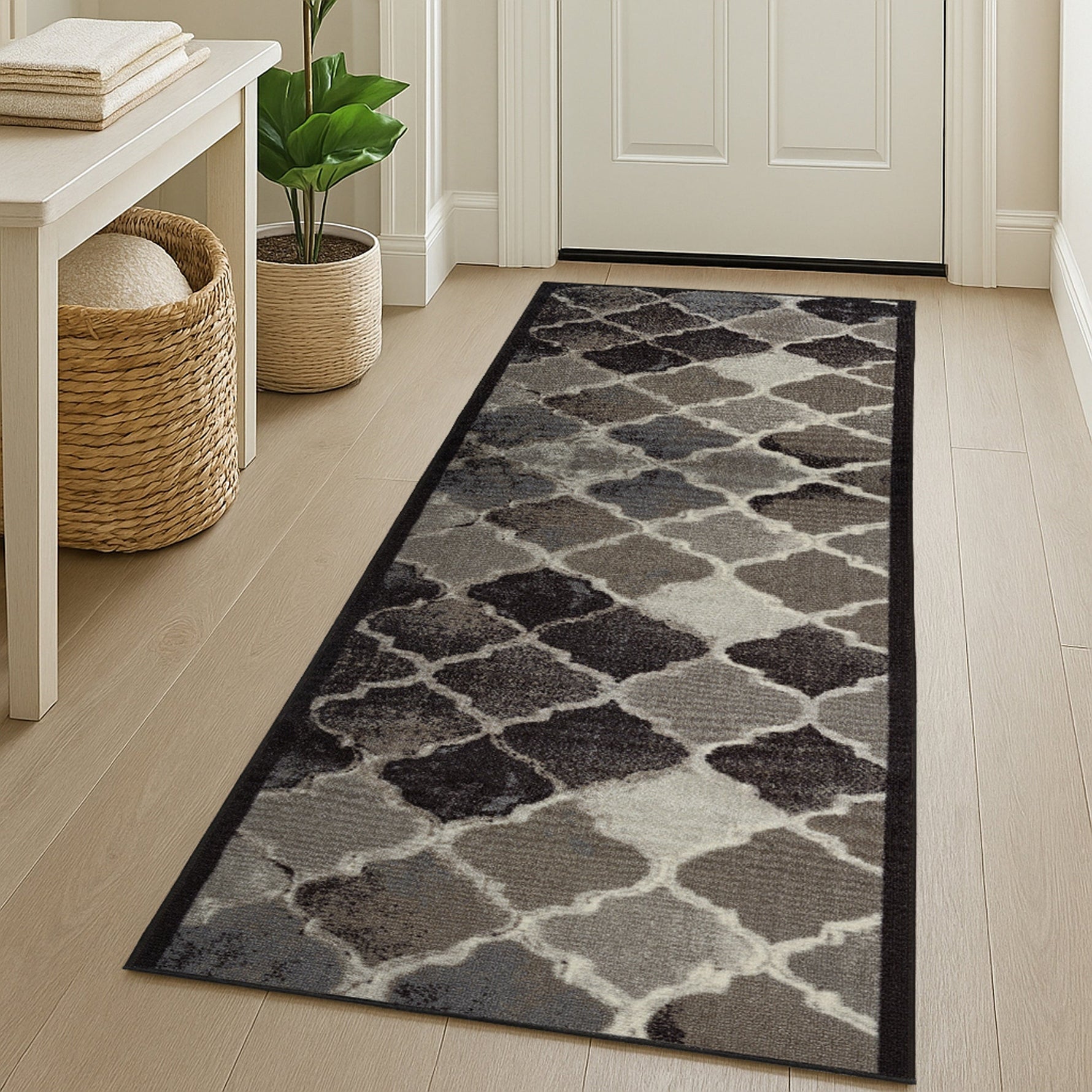 Stair Runner Non - Slip Kitchen Mat - Grey Anejo - Bargainia.com - 