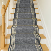 Stair Runner Non-Slip Kitchen Mat - Grey Luna Stair Runner Rug Masters