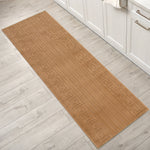 Stair Runner Non - Slip Kitchen Mat - London Beige Greek Border - Bargainia.com - 