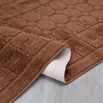 Stair Runner Non - Slip Kitchen Mat - London Geometric Brown - Bargainia.com - 