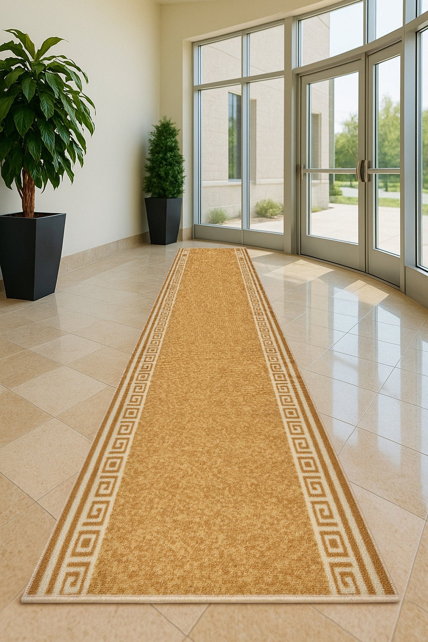 Stair Runner Non - Slip Kitchen Mat - Luna Beige - Bargainia.com - 