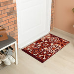 Stair Runner Non - Slip Kitchen Mat - Luna Red Tiles - Bargainia.com - 
